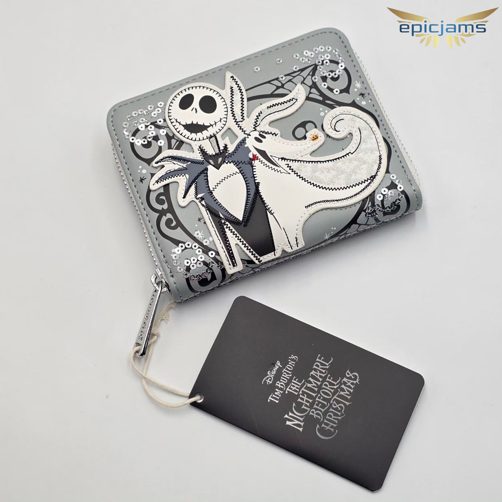 Loungefly Disney The Nightmare Before Christmas Jack & Zero Sequin Wallet